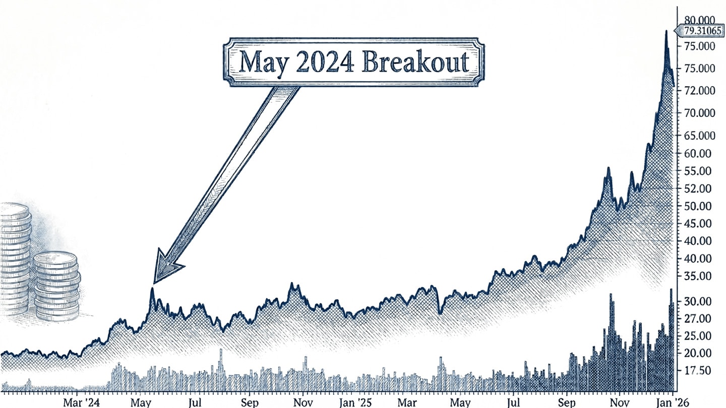 may 2024 silver breakout that started rally