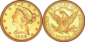 1906 Coronet Half Eagle