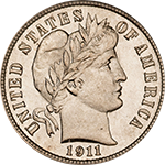 barber dime coin