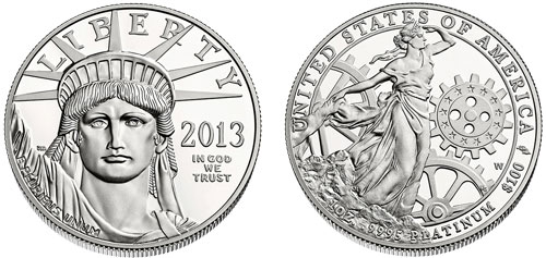 American Eagle Platinum Coin Front and Back