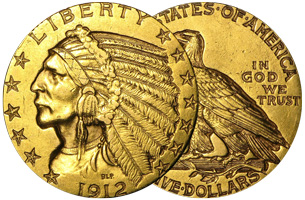 Own an Historic $5 Indian gold piece.Buy Gold & Silver