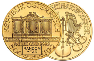 500 Gold Schilling Austria Philharmonic