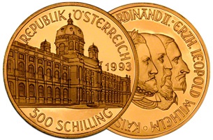 500 Gold Schilling Austria