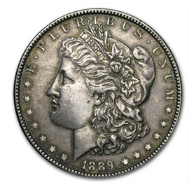 morgan silver dollar au 58