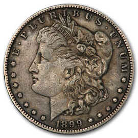 morgan silver dollar vf 30