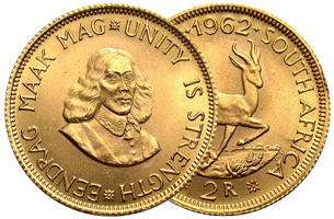 r2 gold coin 1962