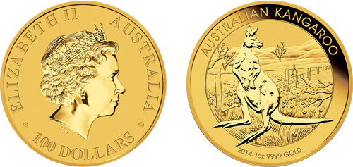 Australian Gold Kangaroo (Gold Nugget) Coins Bullion & Coin