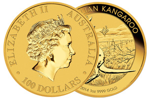 1 Troy oz Australian Kangaroo Gold Coin