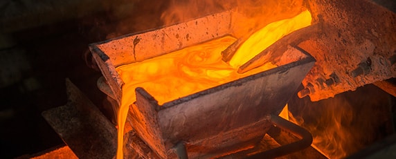 gold smelting production
