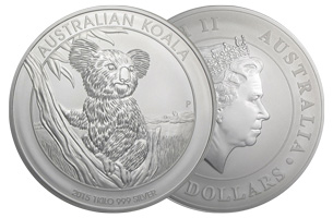 perth mint silver 1kg australian koala coin