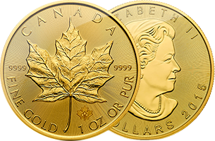 canadian gold maple 1 oz