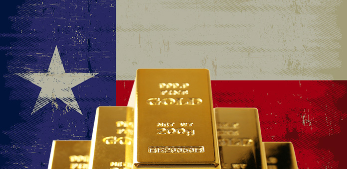 texas flag gold bullion