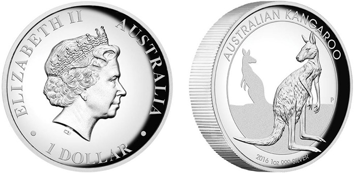australian silver kangaroo coin proof