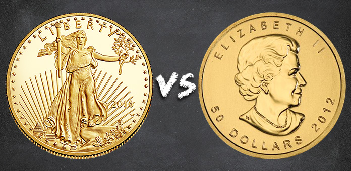 american gold eagle vs canadian gold maple