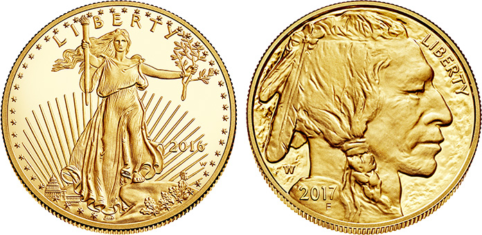 american gold buffalo coin vs american eagle gold coin