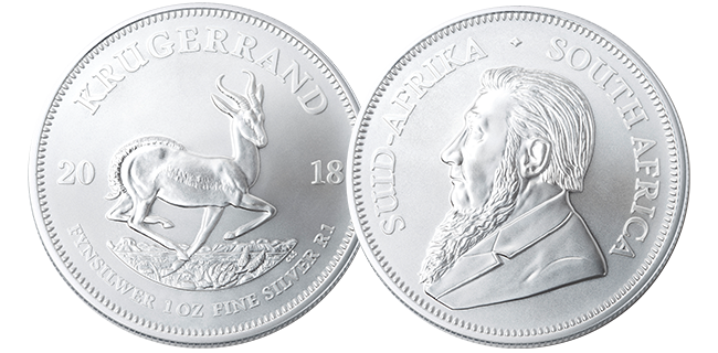 1 Ounce Silver Krugerrand Bullion Coin