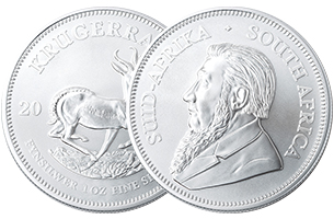 1oz Silver Krugerrand Coins