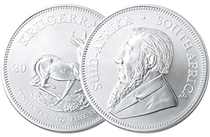 1oz Silver Krugerrand Coins