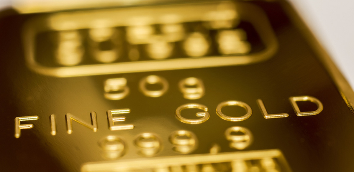 gold bullion closeup