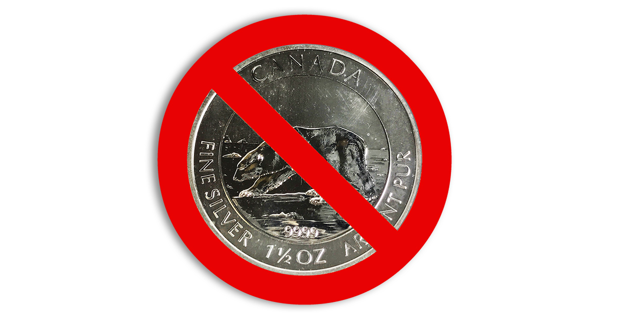 2013 1/2 oz Silver Polar Bear Coin