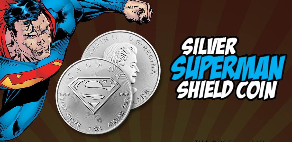 canadian silver superman coin graphic