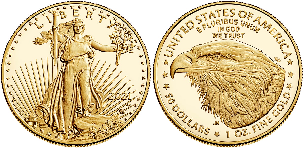2021 Gold America Eagle Type 2 Coin