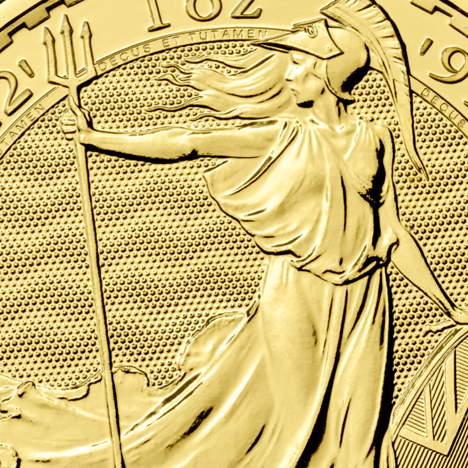2022 britannia gold coin detail