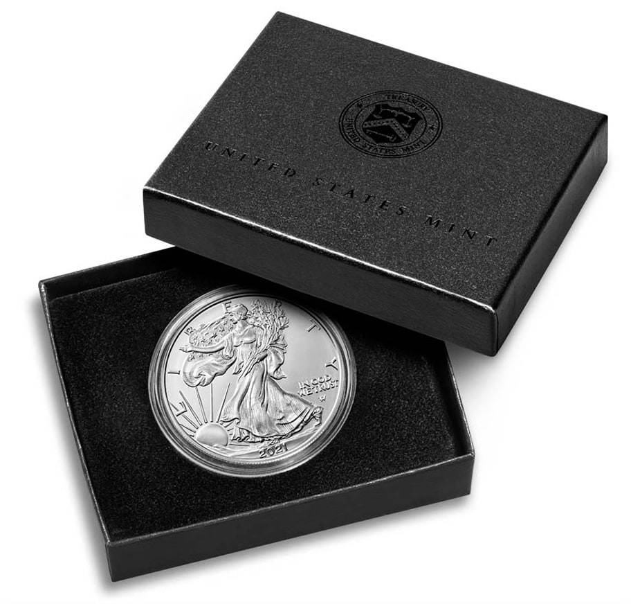 American Silver Eagle Uncirculated in Box Package