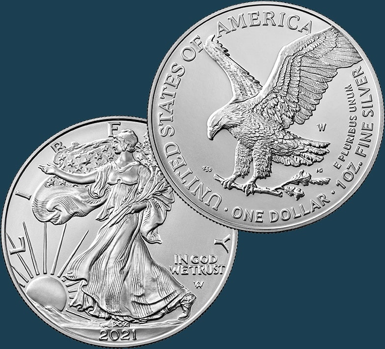 New 2021 American Silver Eagle Coin