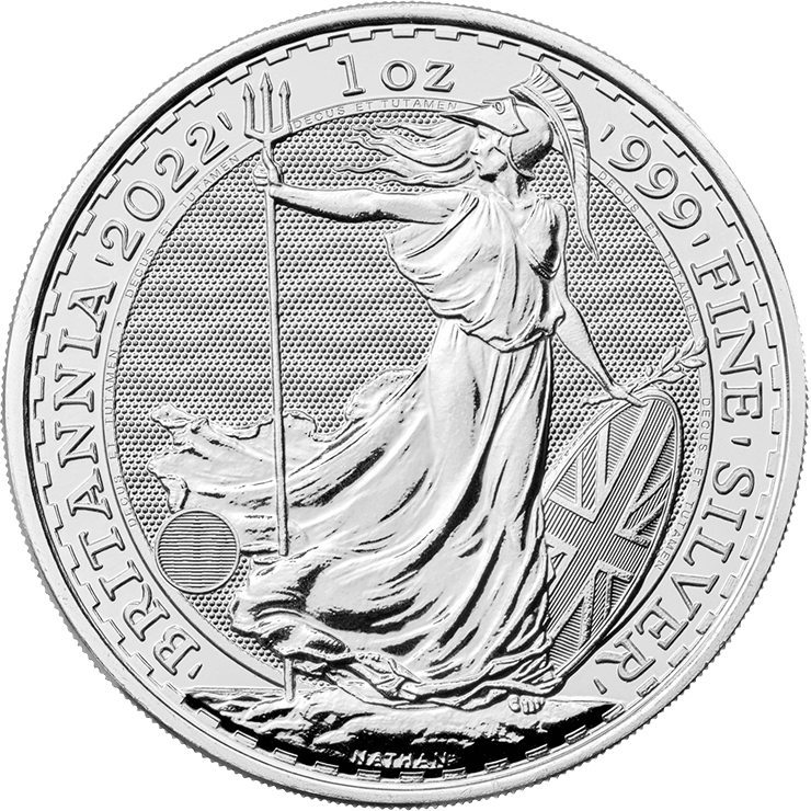 2022 britannia silver coin reverse