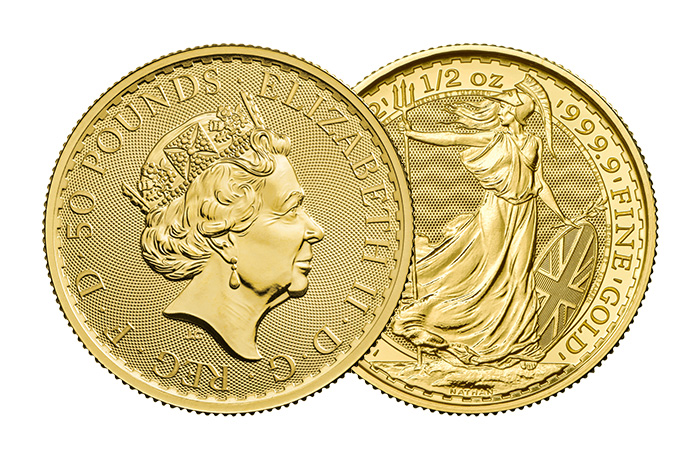 1/2 Troy oz Britannia Gold Coin
