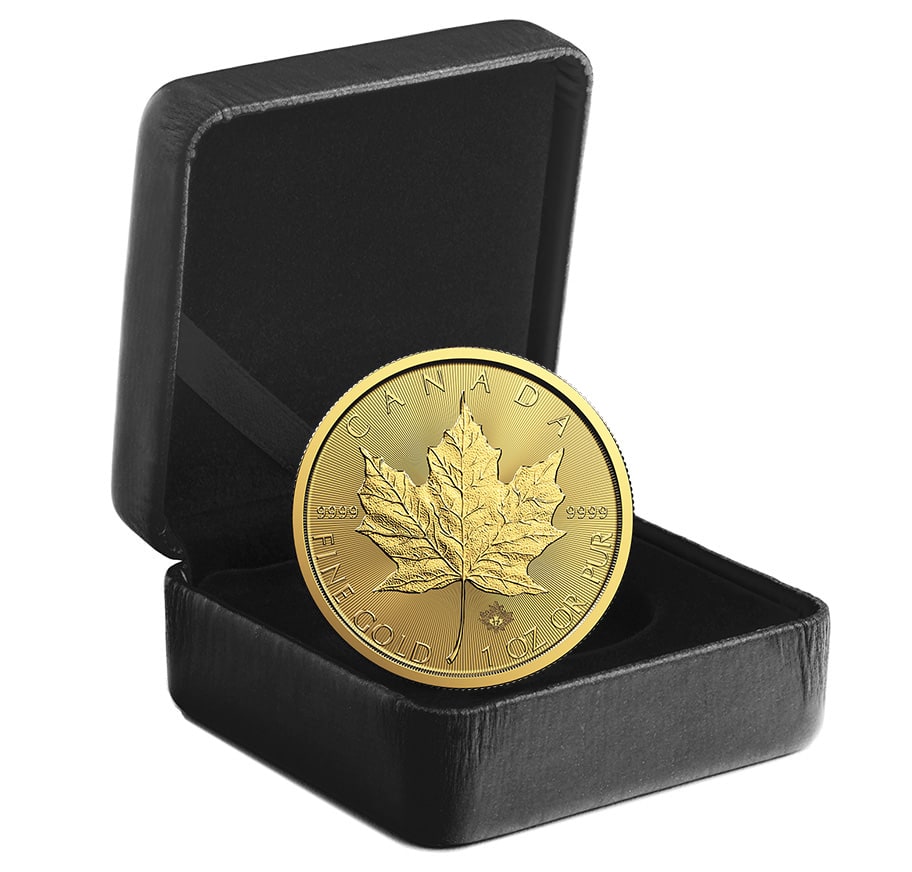 canadian maple gold coin in package