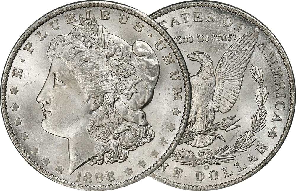 Morgan Silver Dollars Front and Back