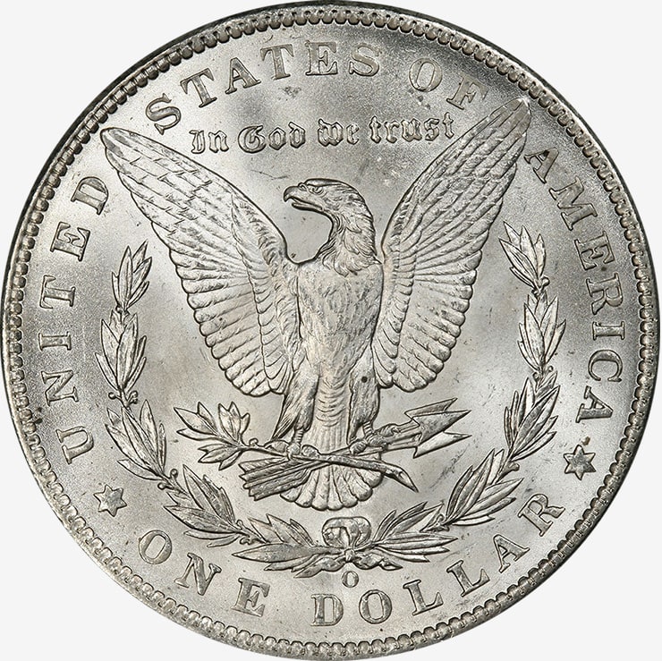 morgan silver dollar back design