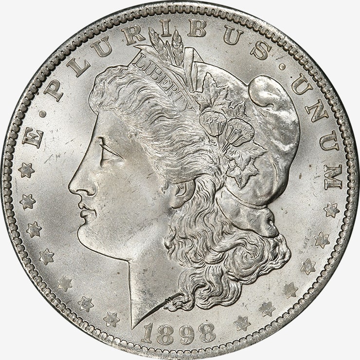 morgan silver dollar front design