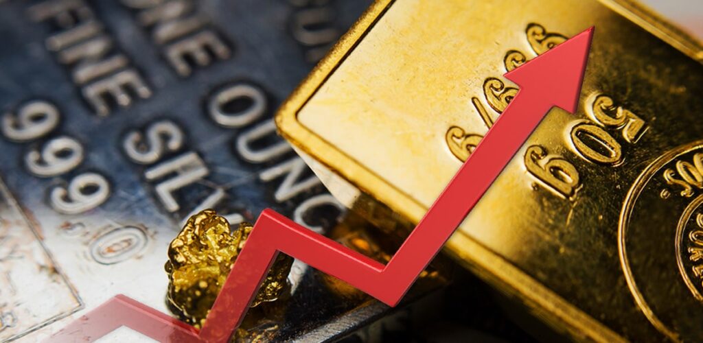 gold and silver prices on the rise
