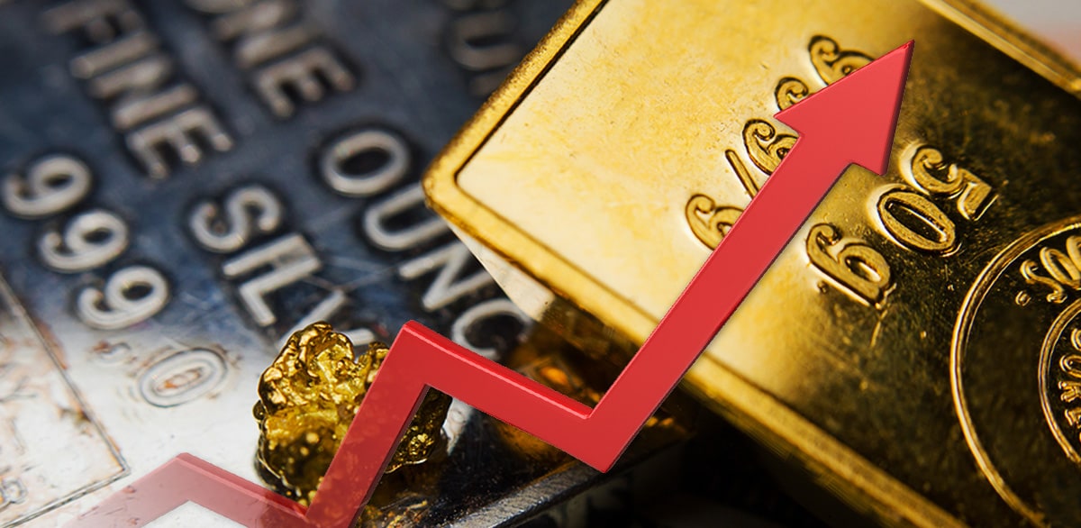 gold and silver prices on the rise