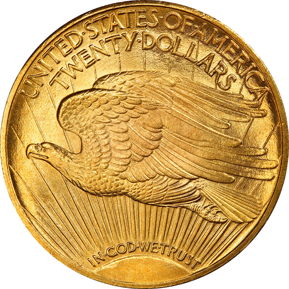 1924 saint gaudens 20 dollar reverse