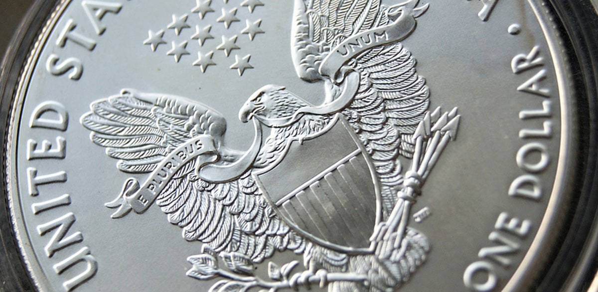 american silver eagle coin in packaging