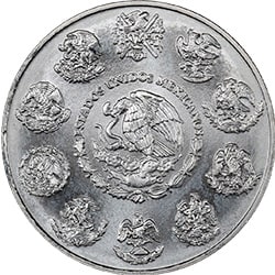 mexican silver libertda coin front