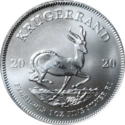 south african silver krugerand reverse