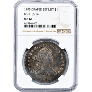 1795 Draped Bust Dollar Graded MS 61 by PCGS