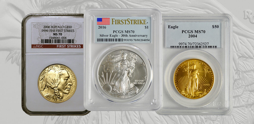 modern graded bullion coins