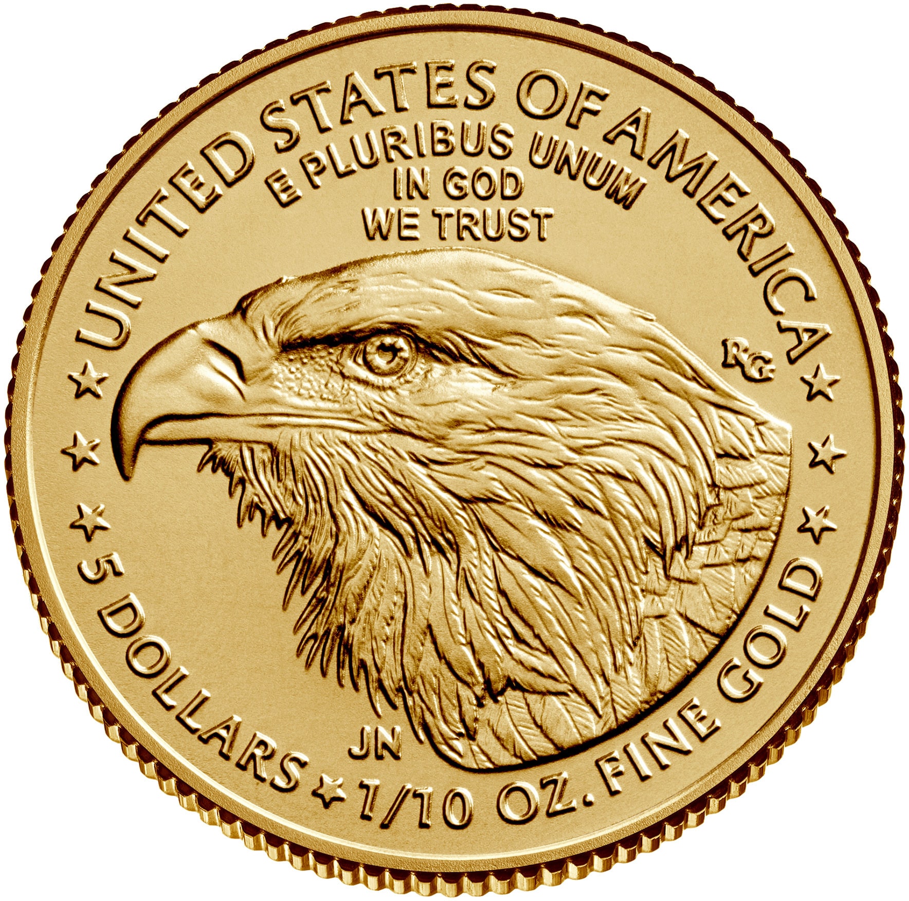 2023 american eagle gold tenth ounce bullion coin reverse