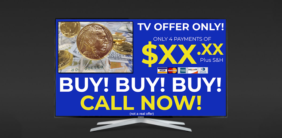 gold coins as sold on tv infomercials