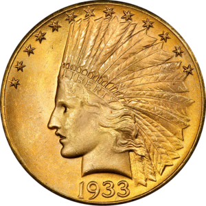 indian head ten dollar gold eagle obverse