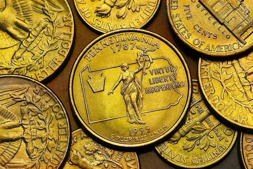 are gold plated quarters worth anything?