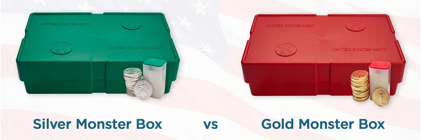 gold vs silver monster boxes