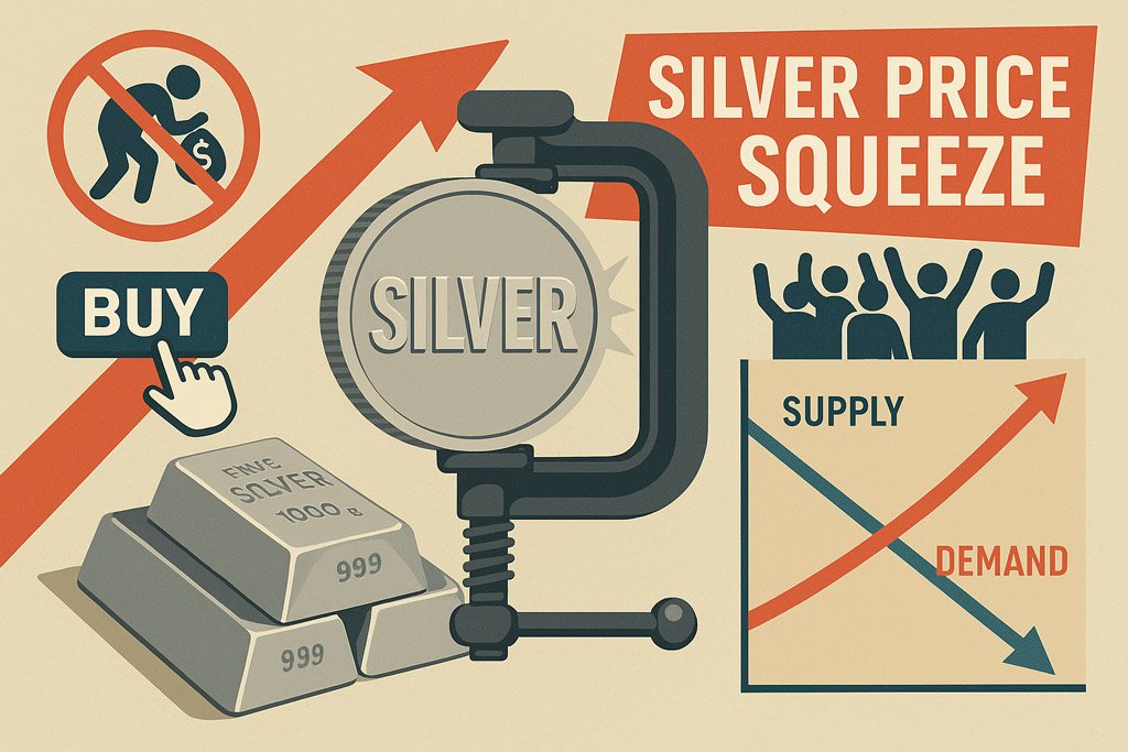 silver price squeeze illustration