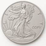 replica silver eagle coin